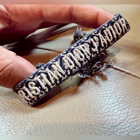 Dior Jewelry - J’adior bracelet Navy Blue Dior Oblique Cotton